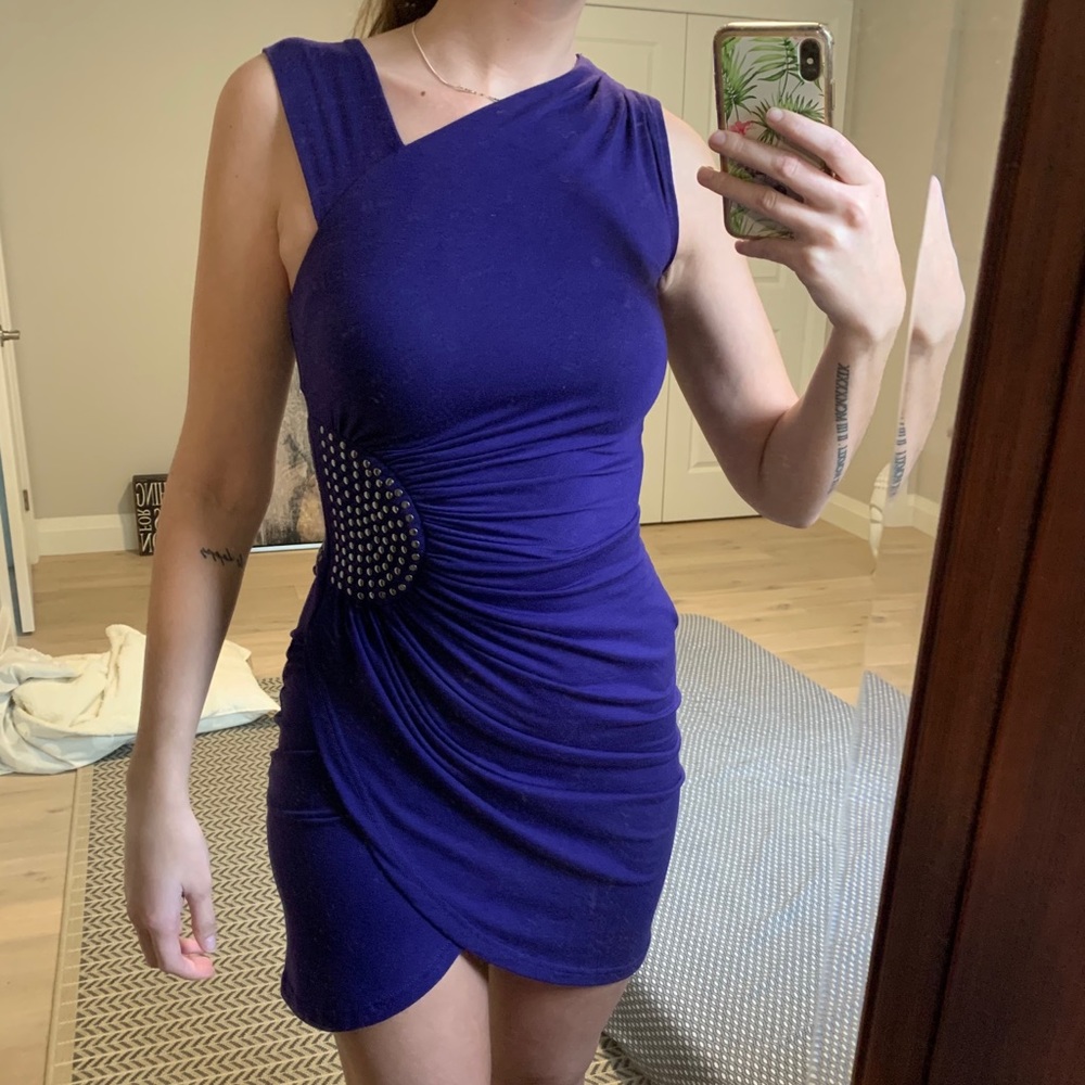 Dark Purple Dynamite Mini Dress Size XS